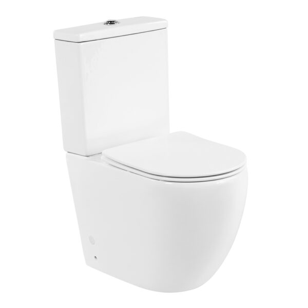 Унитаз-компакт безободковый BelBagno AMANDA, сиденье микролифт