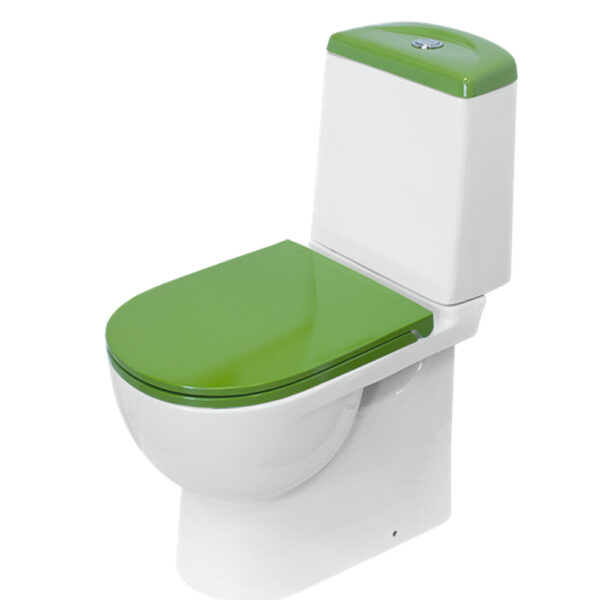 Унитаз-компакт Sanita Lux Best Color Green, сиденье soft close, clip up