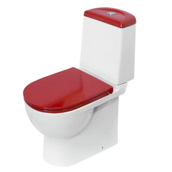 Унитаз-компакт Sanita Lux Best Color Red, сиденье soft close, clip up