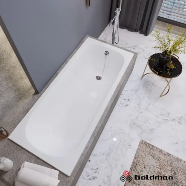 Чугунная ванна Goldman Real 170х70х45, с ножками + унитаз, инсталляция в подарок!