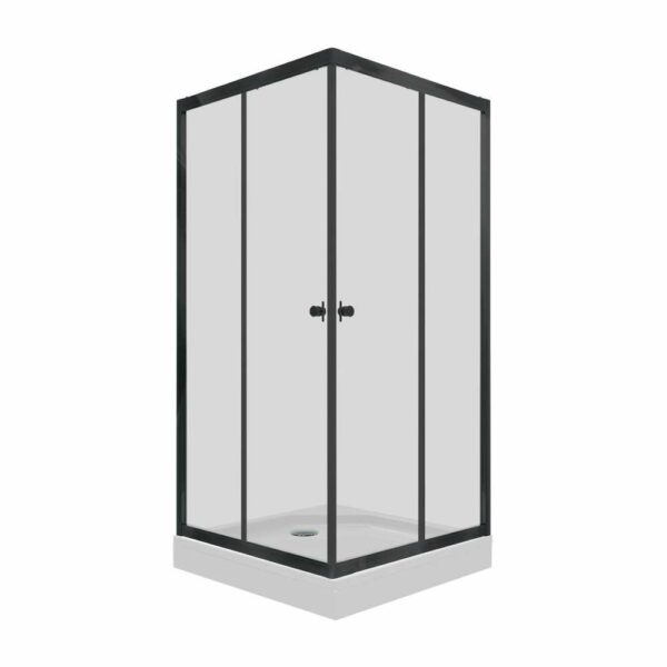Душевое ограждение Triton Вента-Блэк 100*100, квадратный низкий поддон