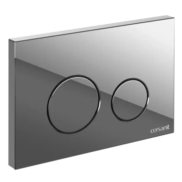 Кнопка Cersanit TWINS пластик хром глянцевый для LINK PRO, VECTOR, LINK, HI-TEC