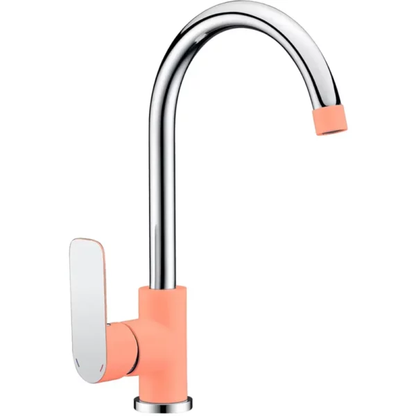 Смеситель Triton 14605 C для кухни однорычажный Коралловый