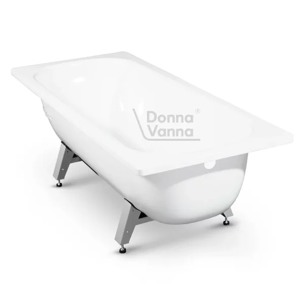 Стальная ванна ВИЗ Donna Vanna 170*70 см, цвет белая орхидея, на ножках, пристенная