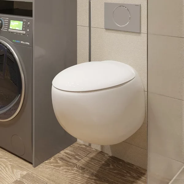 Подвесной унитаз Sanita Lux Ringo RNGSLWH0104, сиденье микролифт