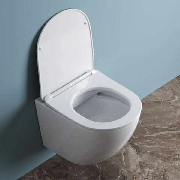 Подвесной унитаз безободковый BelBagno UNO, сиденье soft close
